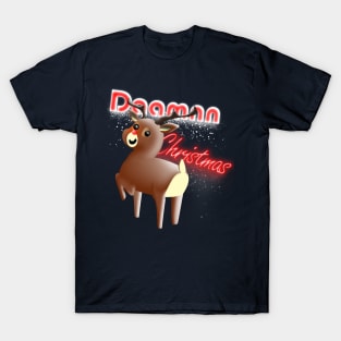 Rudolph reindeer , crazy christmas T-Shirt